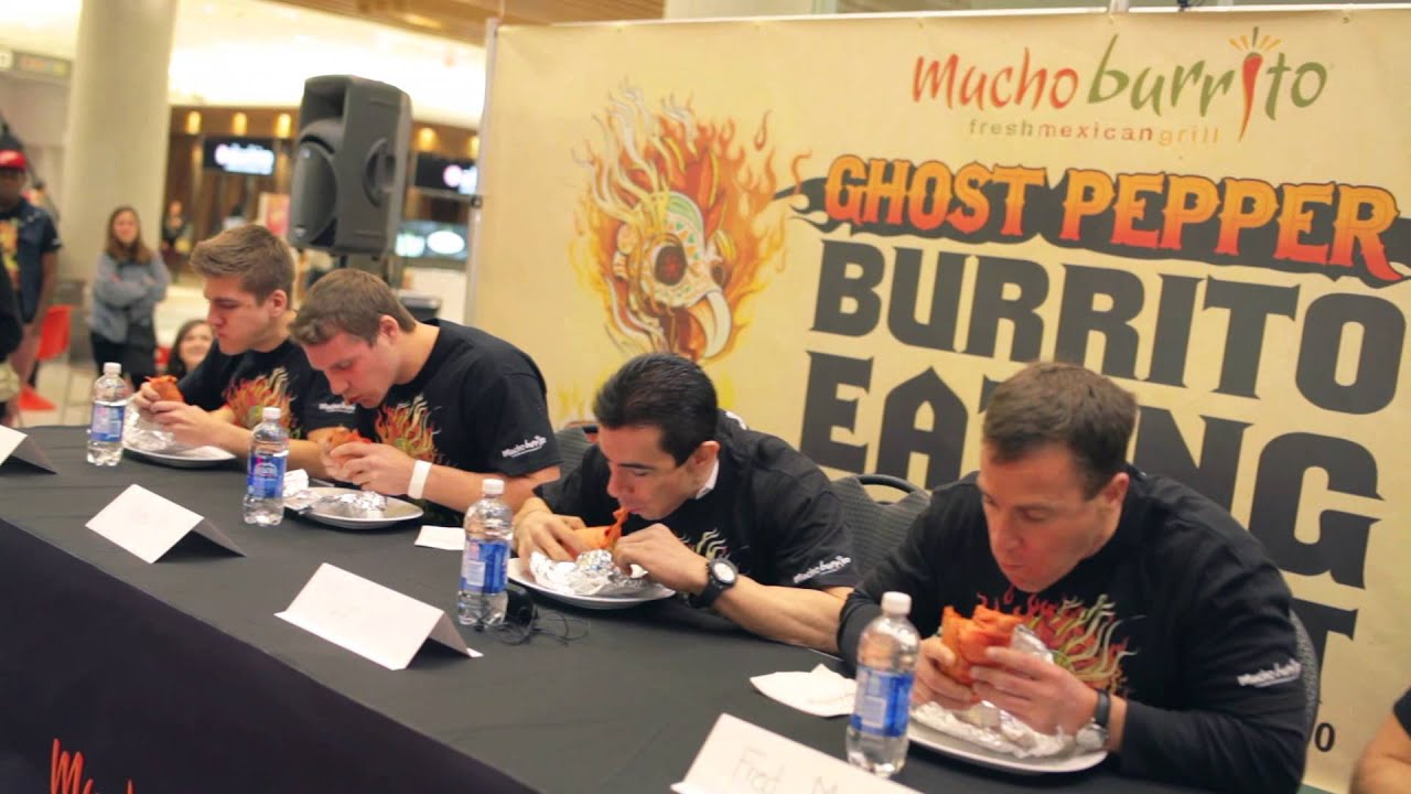 Mucho Burrito 1st Annual Ghost Pepper Burrito Eating Contest YouTube