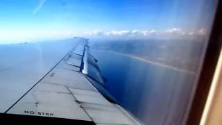 Takeoff Barcelona El Prat. Boeing 777-312 Transaero