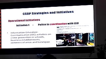 20190919 Video 06 of 12, Community & Service - Oriented Policing (CSOP) System Planning Workshop