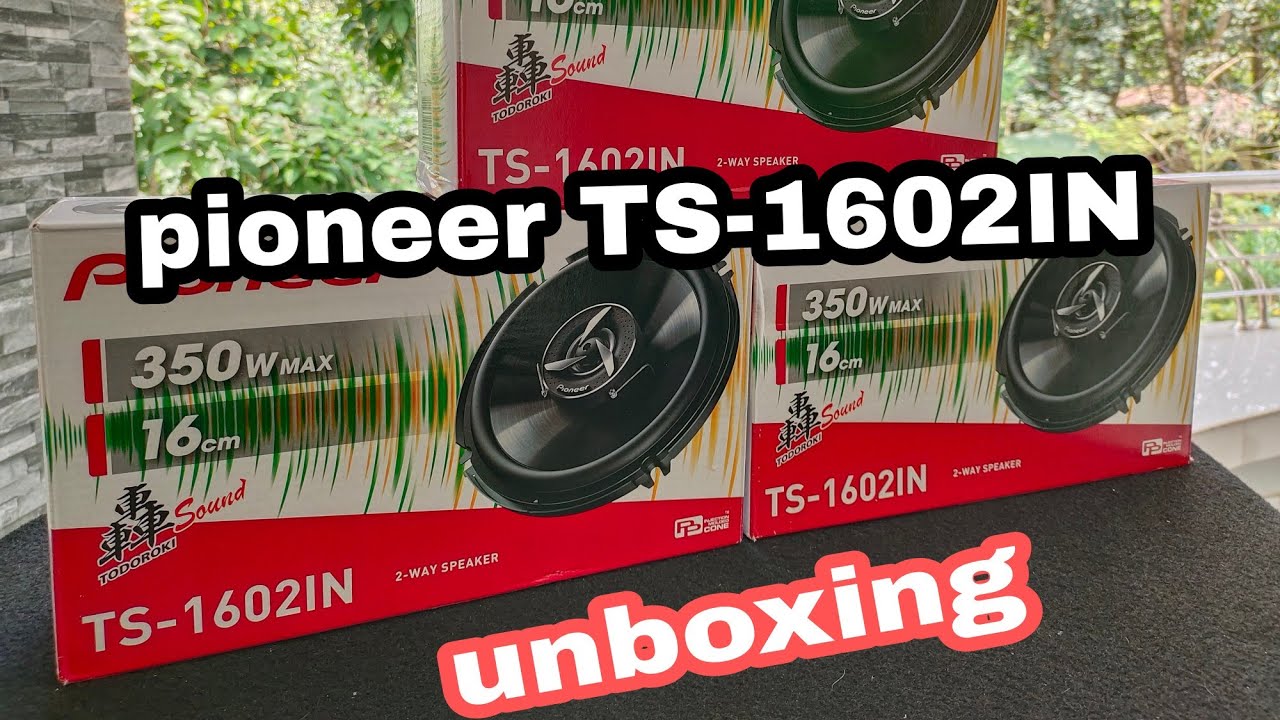 pioneer TS-1602IN 6.5 inch coaxial speaker unboxing - YouTube