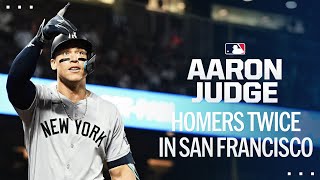 Aaron Judge CRUSHES two homers in his first game in San Francisco! screenshot 5