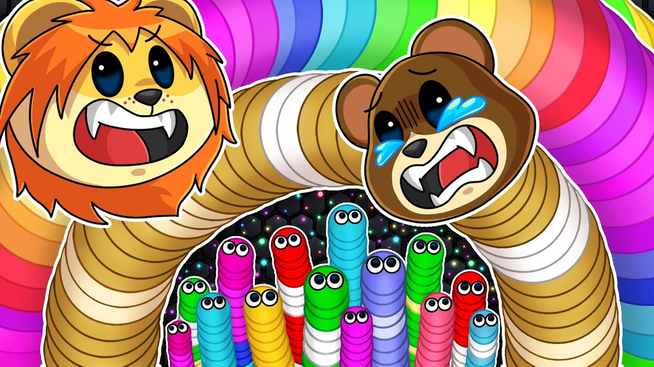 巨大なヘビになって友達とすべてを食べてみたスリザリオ【 slither.io 】