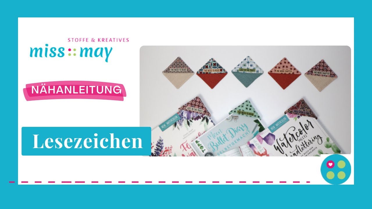 Nähanleitung Lesezeichen + unser Plotterevent bei Thalia