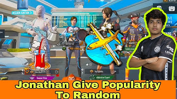 Jonathan Give Popularity To Random Players🔥 | Random Players Reaction
