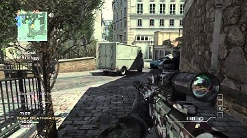 MW3 Throwing Knife Across The Map. Then Quad Feed With Sniper..