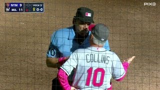 NYM@MIL: Walker ejected from the game in the 9th