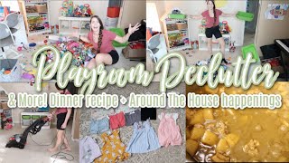 Extreme Playroom Declutter & Organize With Me! Around The House Happenings! Dinner Recipe + MORE!