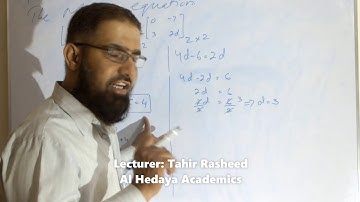 Mathematics- Class 9th-Chapter 1-Matrices & Determinants: Lecture 3