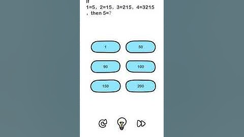 Brain Out 1 Level 42 IF 1 = 5 , 2 = 15 , 3 = 215 , 4 = 3215 , then 5 = ? SVAgaming Virakti Voice Qui