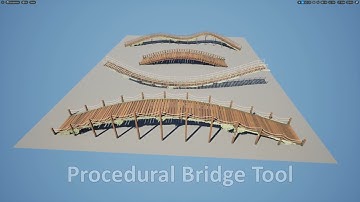 Procedural Bridge Tool Unreal Engine 5 - PCG - Geometry Scripts