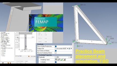 Femap Nastran tutorial practice beam types and orientation