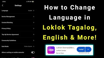 How to Change the Language in Loklok | How to Tagalog Language in Loklok