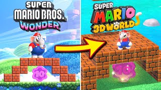 Super Mario Bros Wonder REMADE in Super Mario 3D World + Bowser