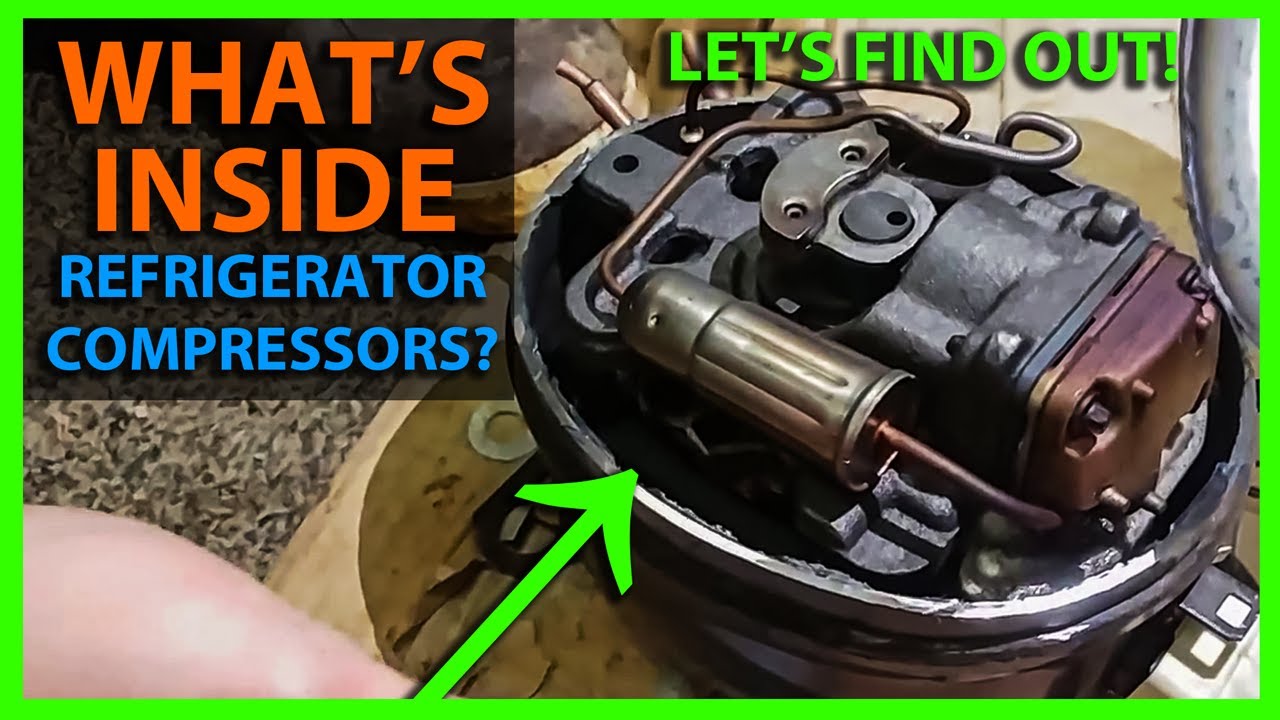 What's Inside of a Compressor from a Refrigerator or Freezer? THIS IS