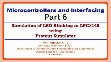 Simulation of LED Blinking in LPC2148 using Proteus IDE | Microcontrollers and Interfacing Part