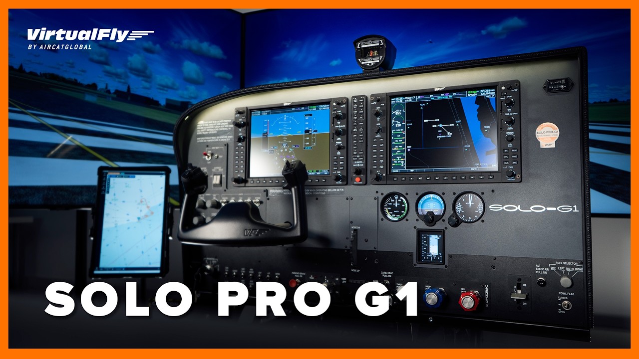 CESSNA 172S & 182RG - G1000 FLIGHT SIMULATOR - AATD - SOLO PRO G1 - YouTube