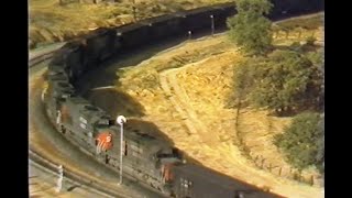 Southern Pacific Freights Climbing Tehachapi