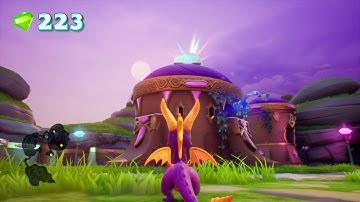 Spyro 2 Reignited Trilogy 100% Part 1 - Intro & Glimmer [1st visit] (No commentary)