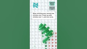 Learn the Diagonal Mosaic Needlepoint Stitch in this YouTube #short Video!