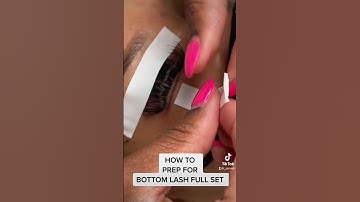 How to prep bottom lash line !