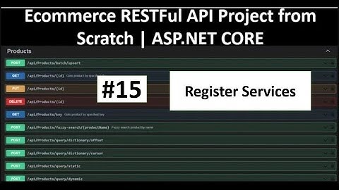 ECommerce Shopping Cart API in ASP.NET CORE PART-15| Register Services
