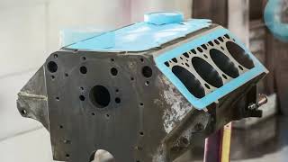 Chrysler Hemi FirePower V8 Engine Rebuild Time Lapse  Reverse video