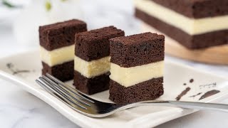 Chocolate Cheese Layered Cake | No Bake 免烤巧克力芝士千层蛋糕