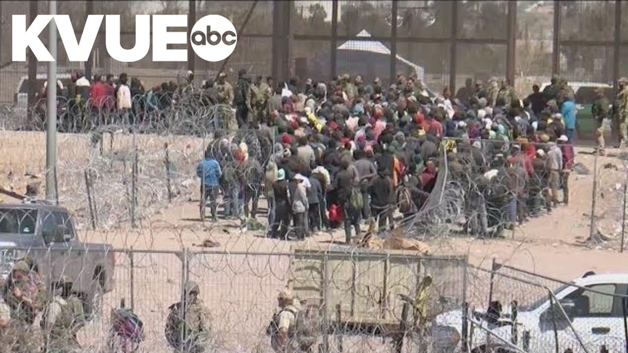Hundreds of migrants arrested in El Paso after breaching razor wire ...