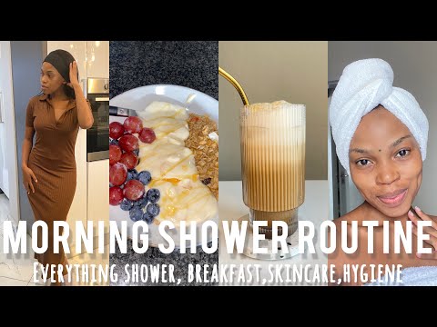 MY MORNING +SHOWER ROUTINE 🚿 | EVERYTHING SHOWER , SKINCARE AND HYGIENE