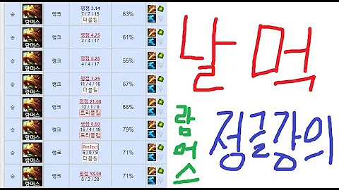 람머스 강의 람머스 강의