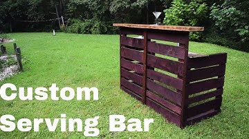 Reclaimed Wood Bar | Cocktail Serving Bar for my Father-in-Law