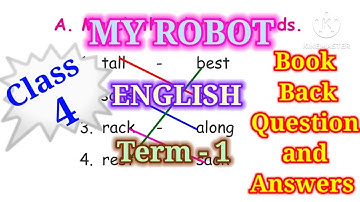 4th standard English term 1 My robot  book back question and answers ‎@Book Backs Only 