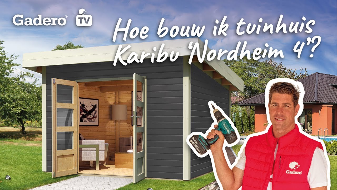 Hoe bouw ik tuinhuis Karibu ‘Northeim 4’? Bekijk ons stappenplan!