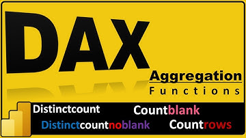 Count Functions in Power BI with Examples-II|DistinctCount, DistinctCountNoBlank, CountBlank..|#25.4