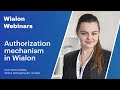 Live wialon webinars authorization mechanism in wialon