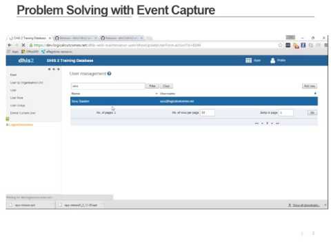DHIS2 Assignment: Mobile Problem Solving with Event Capture
