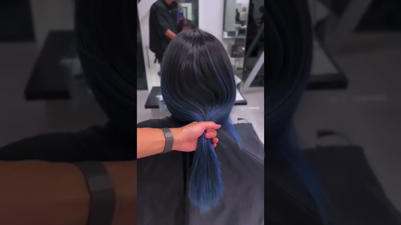 blue haircolour idea #shorts#hair#viral#trending