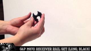 G&P M870 Receiver Rail Set (Long, Black)