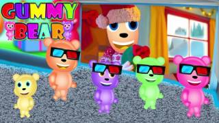 Gummy Bear in Cinema Finger Family | Nursery Rhymes For Children