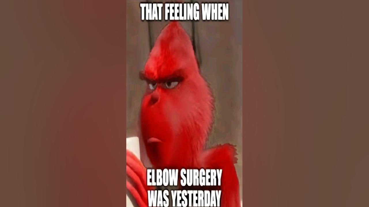That feeling when elbow surgery was yesterday... Shorts Memes elbowsurgery YouTube