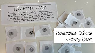 Scrambled Words - Sight Words Game - Fry's 100 Sight Words