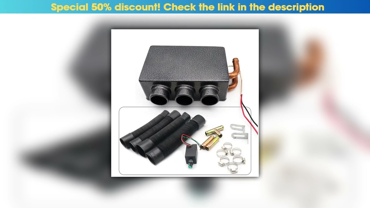 Get 12V/24V 800W Car Heater Fast Heating 3 Holes Air Fan Parking Heater Window Windshield Demister•