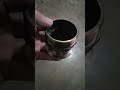 Before and after applying tig clean paste on a customized stainless steel reducer #stainlessworks