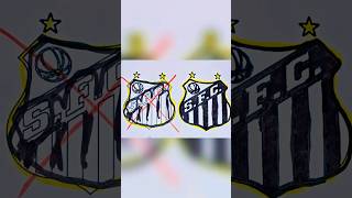 Can You Spot the CORRECT Santos FC Logo ⚽🎨 | Football Coloring Challenge #art #fifa #shorts #usa