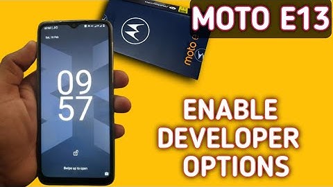 moto e13 developer options enable kaise kare, How to turn on developer mode in moto e13