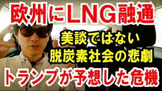 【欧州にLNG融通】トランプが予想した危機！脱炭素社会の悲劇。