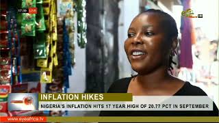 NIGERIA’S INFLATION HITS 17 YEAR HIGH OF 20 77 PCT IN SEPTEMBER