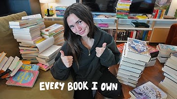 bookshelf tour & organizing every single book I own