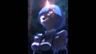 Rem's demon transformation: Re-zero Collide in Epic AMV Shorts Compilation #shorts