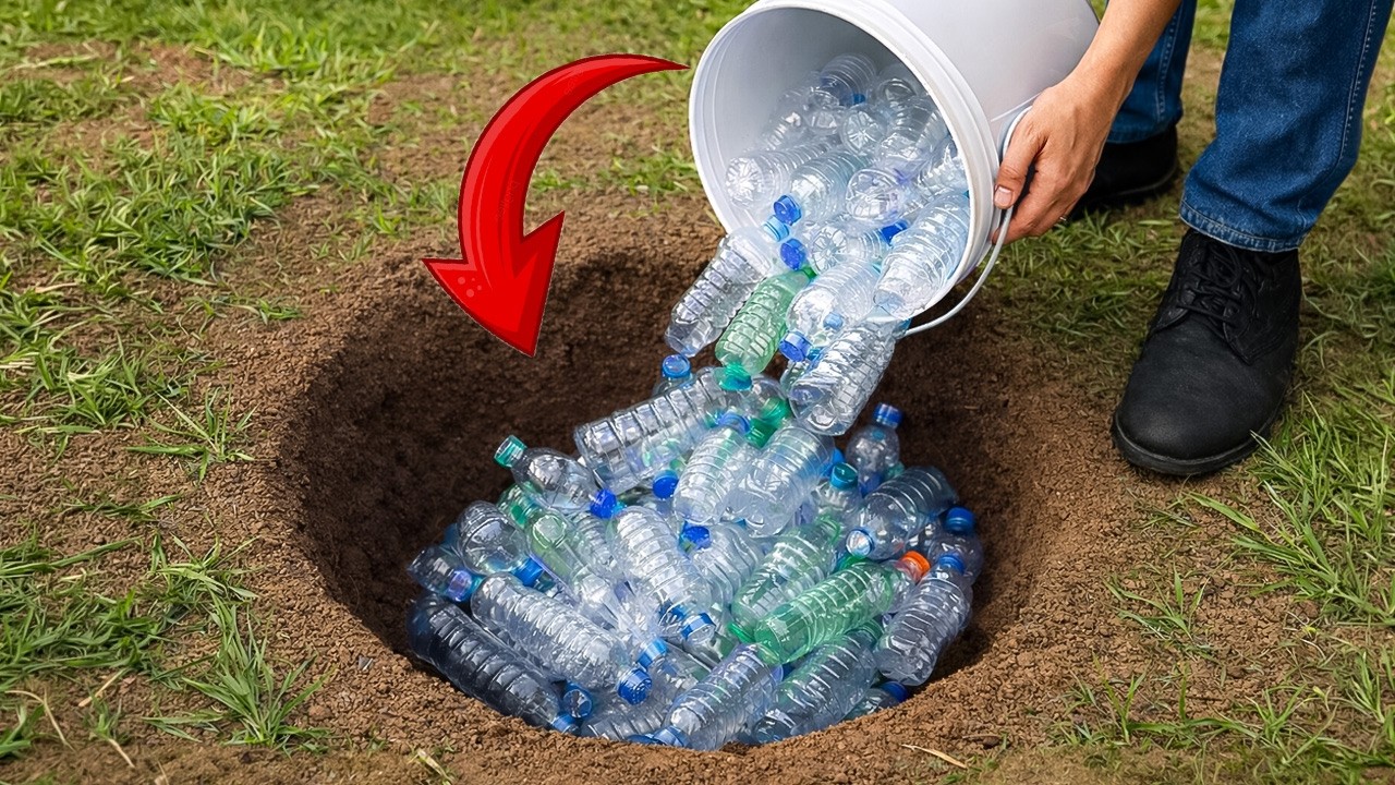 Отличная идея! Бросьте пластиковые бутылки в отверстие, и вы будете поражены!